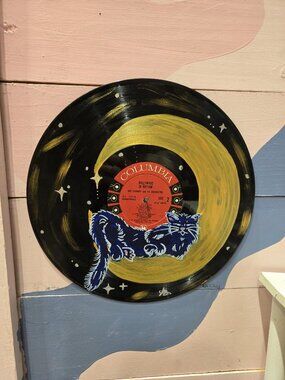 Hand Painted Vinyl Record